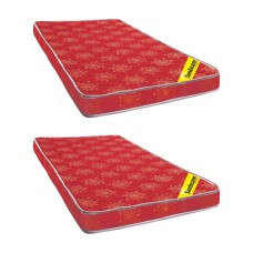 Deals, Discounts & Offers on Home Appliances - Sunbeam Red 3 Inches Foam Mattress Buy 1 One Get One Free