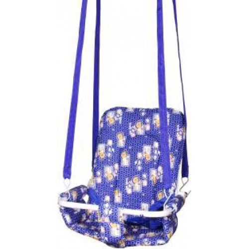 mother touch baby swing