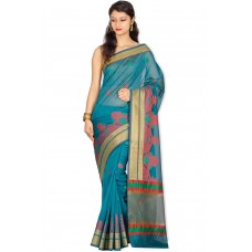 Deals, Discounts & Offers on Women Clothing - Chandrakala Women's Banarasi Cotton Silk Saree