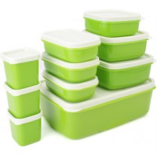 Deals, Discounts & Offers on Kitchen Containers - MasterCook COMBO-X-3-GREEN Plastic Multi-purpose Storage Container