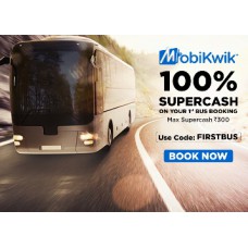 Deals, Discounts & Offers on Travel - Get 100% Super Cash On Your First Bus Booking