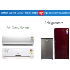 Deals, Discounts & Offers on Home Appliances - Large Appliances upto 35% off + Free Rs. 2000 MakeMyTrip Hotels Gift Card 