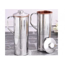 Deals, Discounts & Offers on Kitchen Containers - Silver Copper and Steel 650 ML Jug-Set of 2 at Extra Rs.250 OFF