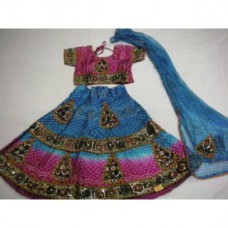 Deals, Discounts & Offers on Kid's Clothing - Rajasthani Ghagra Choli for Kids with Choli Dupatta