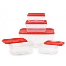 Deals, Discounts & Offers on Kitchen Containers - All Time Plastics Polka Container Set, 5-Pieces at Just Rs. 89