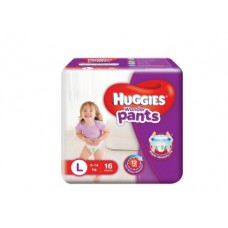 Deals, Discounts & Offers on Baby Care - Huggies Wonder Pants Large Diapers (16 Count) at Just Rs. 98
