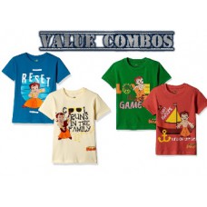 Deals, Discounts & Offers on Kid's Clothing - Various Cartoon Character Clothing Combos From Rs. 199 + FREE Shipping