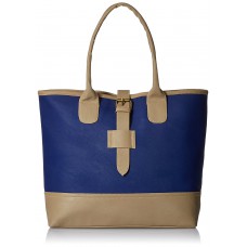 Deals, Discounts & Offers on Watches & Handbag - AlessiaWomen's Handbag (Blue and Beige) (TY016E)