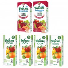 Deals, Discounts & Offers on Beverages - Tropicana Juices (Pack Of 6) at Rs. 120 + FREE Shipping