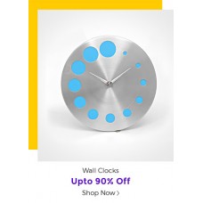 Deals, Discounts & Offers on Home Appliances - Upto 90% Off on Wall Clocks