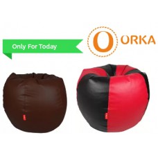 Deals, Discounts & Offers on Furniture - Orka XL , XXL Bean Bag Cover All Under Rs. 599 + Free Shipping