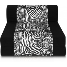 Deals, Discounts & Offers on Furniture - Dolphin Foam Single Sofa Bed  (Finish Color - Black and Zebra Mechanism Type - Fold Out)