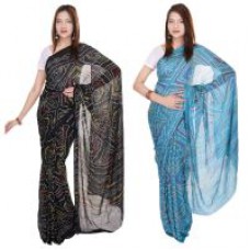 Deals, Discounts & Offers on Women Clothing - Combo offer Women sarees