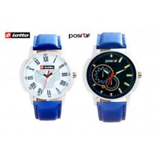 Deals, Discounts & Offers on Watches & Wallets - Flat 89% Off on Lotto Watch + Positif Analog Watch