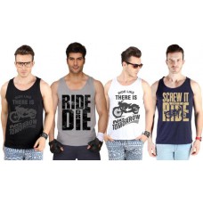 Deals, Discounts & Offers on Men Clothing - Flat 50% off on SayItLoud Men's Vest  -  Pack of 4