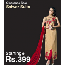 Deals, Discounts & Offers on Women Clothing - Salwar Suits Starting Rs.399