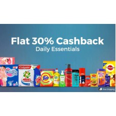 Deals, Discounts & Offers on Health & Personal Care - Flat 30% Cashback on Daily Essentials