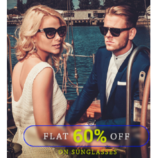Deals, Discounts & Offers on Sunglasses & Eyewear Accessories - Flat 60% off on Branded Sunglasses