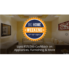 Deals, Discounts & Offers on Home & Kitchen - Upto Rs.25000 Cashback on Appliances,Furnishing & More