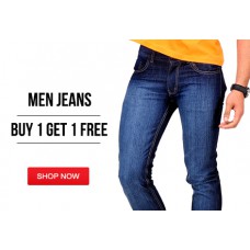 Deals, Discounts & Offers on Men Clothing - Buy 1 Get 1 Free offer on Mens Jeans