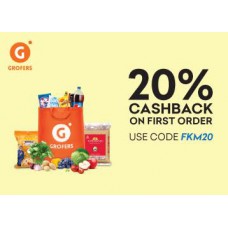 Deals, Discounts & Offers on Vegetables & Fruits - Get 20% cashback on 1st order from Grofers app/website