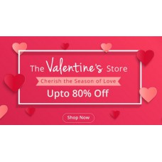 Deals, Discounts & Offers on Valentines day - Upto 80% Off on the Valentines Store
