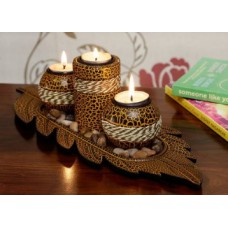 Deals, Discounts & Offers on Home Improvement -  Flat 30% Off + 25% Off on Birde Candle Stand Set 