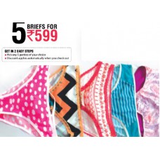 Deals, Discounts & Offers on Women Clothing - Get 5 Brief Of Rs. 599
