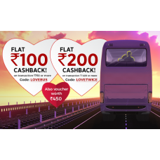 Deals, Discounts & Offers on Travel - Book A Bus Ticket & Get Flat Rs. 100-200 Cashback + Rs. 450 Vouchers