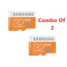 Deals, Discounts & Offers on Mobile Accessories - Combo of 2 Samsung EVO 32GB+32GB MicroSD MicroSDHC Class 10 Memory Card
