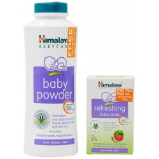 Deals, Discounts & Offers on Baby Care - Himalaya Baby Powder, 200g with Free Refreshing Baby Soap, 75g