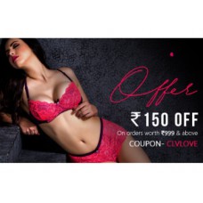 Deals, Discounts & Offers on Women Clothing - Valentine Collection Flat Rs. 150 Off On Purchase Of Rs. 999 & Above