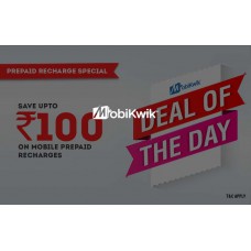 Deals, Discounts & Offers on Recharge - Deal of the Day: Save Upto Rs.100 on Recharges