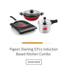 Deals, Discounts & Offers on Home Appliances - Pigeon Sterling 5 Pc Induction Based Kitchen Combo