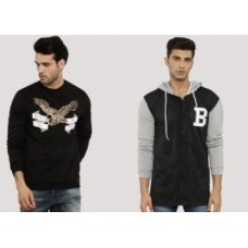 Deals, Discounts & Offers on Men Clothing - Koovs, Blotch & More Sweatshirts & Hoodies All Under Rs. 495 + Free Shipping