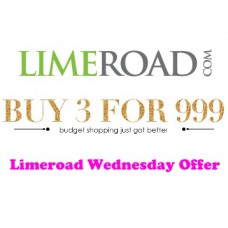 Deals, Discounts & Offers on Men Clothing - Limeroad Wednesday Offer : Buy 3 For Rs. 999 