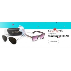 Deals, Discounts & Offers on Men - Upto 90% off on Glitters Sunglasses, Starts @ Rs. 99 