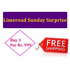 Deals, Discounts & Offers on Men Clothing - Limeroad Sunday Surprisde : Buy 3 at Rs. 999 + Rs. 200 Off + FREE Shipping