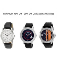 Deals, Discounts & Offers on Watches & Wallets - Get Minimum 40% - 90% Off On Maxima Watches