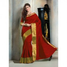 Deals, Discounts & Offers on Women Clothing - Indian Beauty Multi Color Art Silk Cotton Saree
