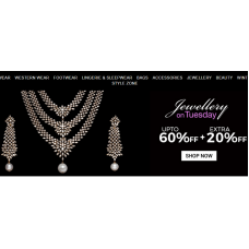 Deals, Discounts & Offers on Earings and Necklace - Upto 60% off + Extra 20% off on Jewellery