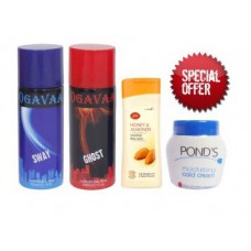 Deals, Discounts & Offers on Health & Personal Care - Get 2 Ogavaa Deodorant+ Joy Body Lotion + Ponds Cold Cream at Rs. 149