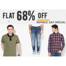 Deals, Discounts & Offers on Men Clothing - Flat 68% Off On Starts at Rs. 255