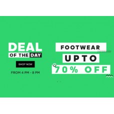 Deals, Discounts & Offers on Foot Wear -  Upto 70% Off on Top Brands Footwear