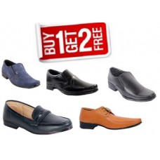 Deals, Discounts & Offers on Foot Wear - Get Men's Formal Shoes at Buy 1 Get 2 Free