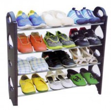 Deals, Discounts & Offers on Furniture - 12 Pair Stackable Shoe Rack with 4 shoe Bags Free + Free Shipping