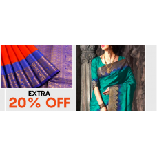 Deals, Discounts & Offers on Women Clothing - Extra 20% off on Classic Silks Sarees