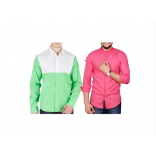 Deals, Discounts & Offers on Men Clothing - Men's Cotton Casual Shirt at Buy 1 get 1 Free