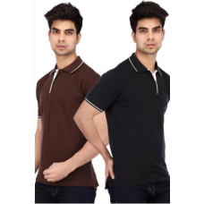 Deals, Discounts & Offers on Men Clothing - Flat 88% Off on Acropolis Mens Solid Half Sleeves Polo 