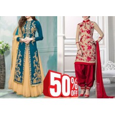 Deals, Discounts & Offers on Women Clothing - Limeroad Rush Hour Sale : Flat 50% Off On Ethnic Wear